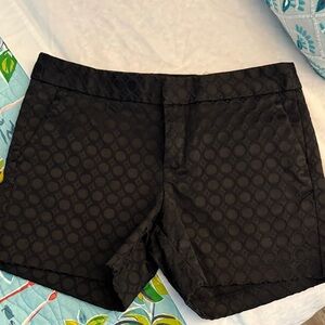 Banana Republic Black Circle Pattern High Waist Shorts